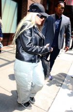 CHRISTINA AGUILERA Leaves Greenwich Hotel in New York 06/29/2023