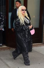 CHRISTINA AGUILERA Leaves Her Hotel in New York 06/22/2023