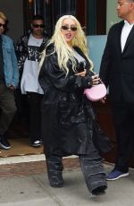 CHRISTINA AGUILERA Leaves Her Hotel in New York 06/22/2023