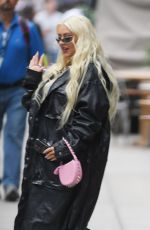 CHRISTINA AGUILERA Leaves Her Hotel in New York 06/22/2023
