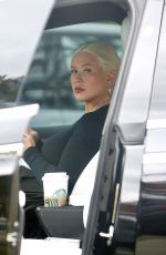 CHRISTINA AGUILERA Out for Coffee at Starbucks in Beverly Hills 06/12/2023