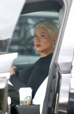 CHRISTINA AGUILERA Out for Coffee at Starbucks in Beverly Hills 06/12/2023