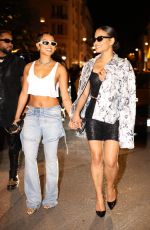 CHRISTINA MILIAN and KARRUECHE TRAN Leaves GQ and Levi