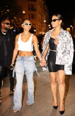 CHRISTINA MILIAN and KARRUECHE TRAN Leaves GQ and Levi