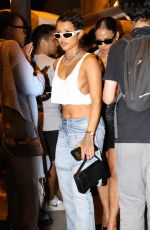 CHRISTINA MILIAN and KARRUECHE TRAN Leaves GQ and Levi