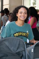 CHRISTINA MILIAN in Denim Shorts Out in Paris 06/24/2023