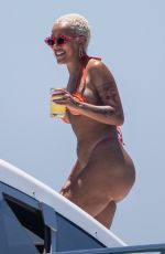 DOJA CAT in Bikini and J Cyrus at a Yacht in Los Cabos 06/09/2023