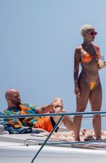 DOJA CAT in Bikini and J Cyrus at a Yacht in Los Cabos 06/09/2023