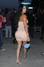 DRAYA MICHELE Leaves FWRD Pop-up in Los Angeles 06/08/2023