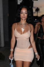 DRAYA MICHELE Leaves FWRD Pop-up in Los Angeles 06/08/2023