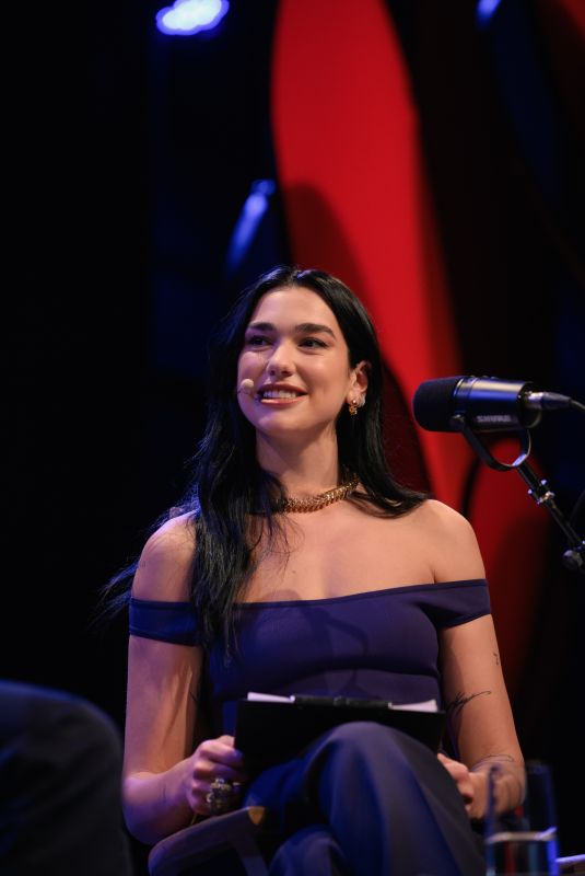 DUA LIPA at Hay Festival in Hay-on-wye in Wales 06/04/2023