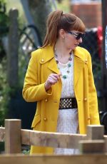 ELEANOR TOMLINSON on the Set of The Outlaws in Bristol 06/12/2023