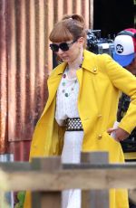 ELEANOR TOMLINSON on the Set of The Outlaws in Bristol 06/12/2023