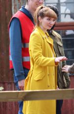ELEANOR TOMLINSON on the Set of The Outlaws in Bristol 06/12/2023