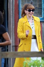 ELEANOR TOMLINSON on the Set of The Outlaws in Bristol 06/12/2023