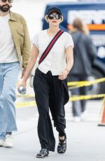 ELIZABETH OLSEN and Robbie Arnet Out in New York 06/12/2023