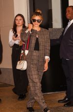 ELIZABETH OLSEN Out Doing Promotion in New York 06/14/2023