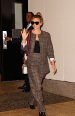 ELIZABETH OLSEN Out Doing Promotion in New York 06/14/2023