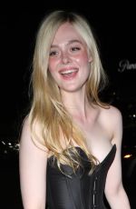 ELLE FANNING Arrives at Paris Hilton