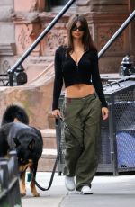 EMILY RATAJKOWSKI Out Walks Her Dog in New York 06/21/2023