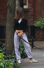 EMILY RATAJKOWSKI Out with Her Dog in New York 06/23/2023