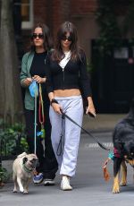 EMILY RATAJKOWSKI Out with Her Dog in New York 06/23/2023