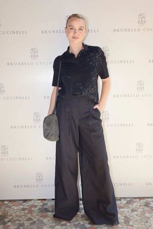 EMMA BROOKS at Brunello Cucinelli SS24 Men Collection Presentation in Milan 06/16/2023