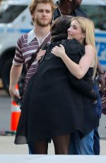 EMMA ROBERTS and CARA DELEVINGNE on the Set of American Horror Story 06/02/2023