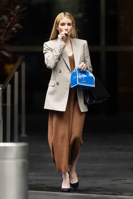 EMMA ROBERTS on the Set of American Horror Stories in New York 06/23/2023