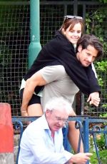 EMMA WATSIN and Ryan Kohn at Piggyback Ride at Venice Lido 06/05/2023