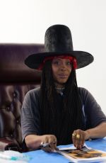 ERYKAH BADU at a Meet and Greet in Sacramento 06/19/2023