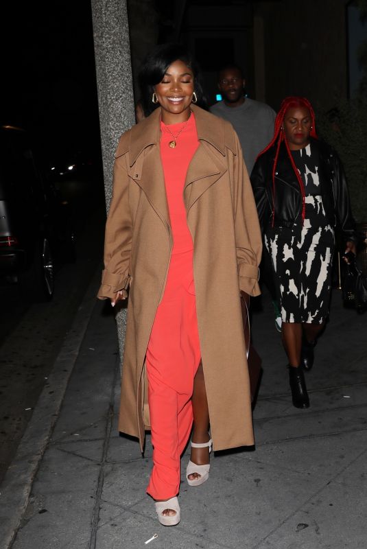 GABRIELLE UNION Leaves Fleur Room Lounge in West Hollywood 06/11/2023