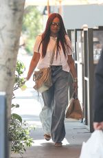 GARCELLE BEAUVAIS Leaves Il Pastaio in Los Angeles 06/28/2023