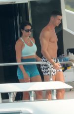 GEORGINA RODRIGUEZ and Cristiano Ronaldo at a Yacht in Sardinia 06/28/2023