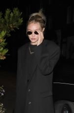GIGI HADID Arrive at Chiltern Firehouse in London 06/06/2023