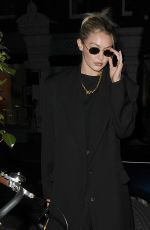 GIGI HADID Arrive at Chiltern Firehouse in London 06/06/2023