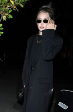 GIGI HADID Arrive at Chiltern Firehouse in London 06/06/2023