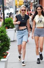 GIGI HADID Out with Friend in New York 06/25/2023