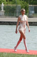 GIGI HADID Walks Runway at Le Chouchou Jacquemus Fashion Show at Chateau de Versailles 06/26/2023