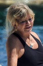 GOLDIE HAWN on acation at Skiathos Island in Greece 06/14/2023