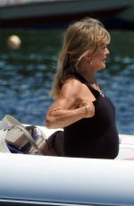GOLDIE HAWN on acation at Skiathos Island in Greece 06/14/2023