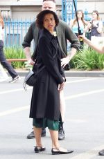 GUGU MBATHA-RAW on the Set of Surface in London 06/17/2023