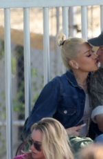 GWEN STEFANI and Blake Shelton Share a Kiss on Football Field in Los Angeles 06/04/2023