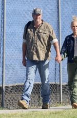 GWEN STEFANI and Blake Shelton Share a Kiss on Football Field in Los Angeles 06/04/2023