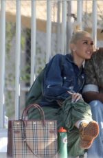 GWEN STEFANI and Blake Shelton Share a Kiss on Football Field in Los Angeles 06/04/2023