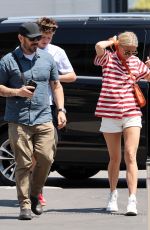 GWYNETH PALTROW Out fopr Lunch with Her Former Husband, Chris Martin and son Moses at Bar Luce in Milan 06/26/2023