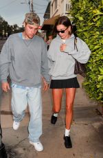 HAILEY and Justin BIEBER Out for Dinner at Giorgio Baldi in Santa Monica 06/29/2023