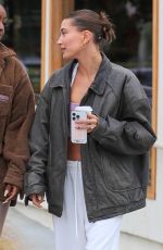 HAILEY BIEBER and JUSTINE SKYE Out for Coffee in West Hollywood 06/01/2023
