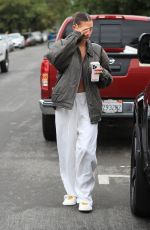 HAILEY BIEBER and JUSTINE SKYE Out for Coffee in West Hollywood 06/01/2023