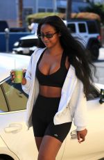 HAILEY BIEBER and JUSTINE SKYE Out for Coffee in West Hollywood 06/22/2023